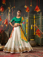 Green & White Chaniya Choli